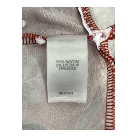 J Jill Wearever Collection Dress Women Small Red Blue White Floral Shift Pockets - Picture 12 of 13